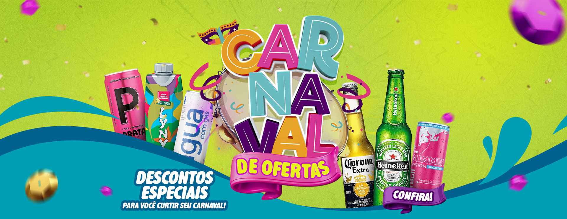 Carnaval de ofertas - Descontos especiais para você curtir seu carnaval