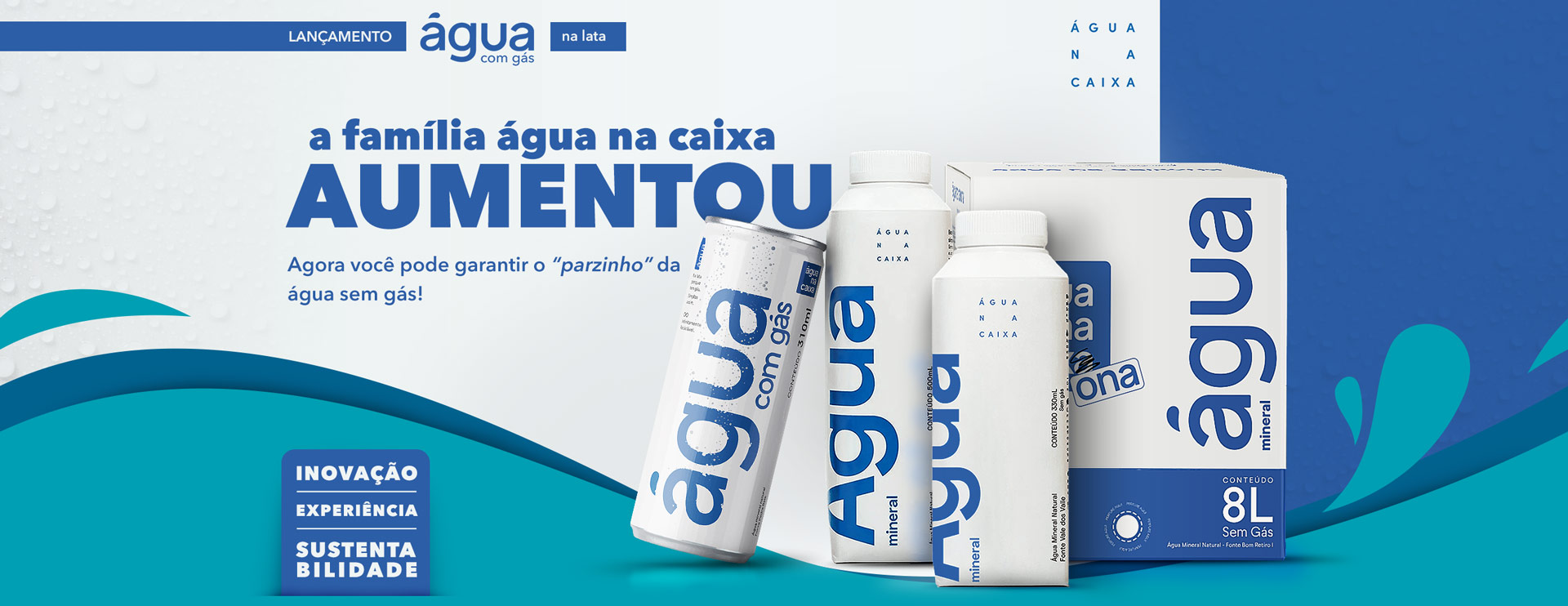 Água na caixa