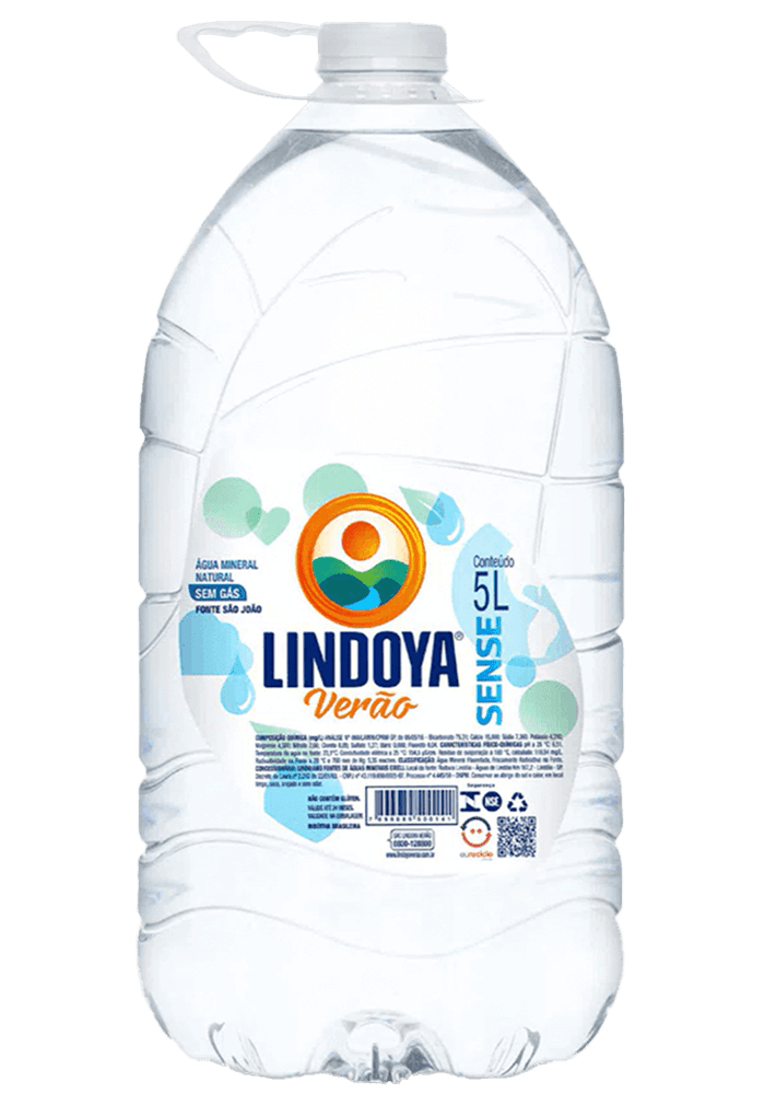 Água Mineral Lindoya Verão Sense Pet Sem Gás 5L - 2 unidades