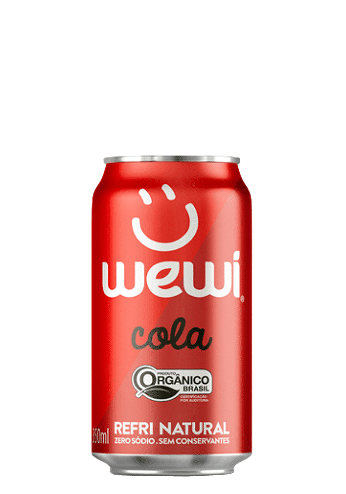 Refrigerante Cola Orgânico Wewi Lata 350ml  - 6 unidades