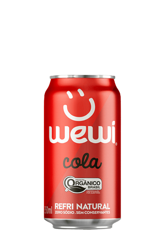 Refrigerante Cola Orgânico Wewi Lata 350ml  - 12 unidades