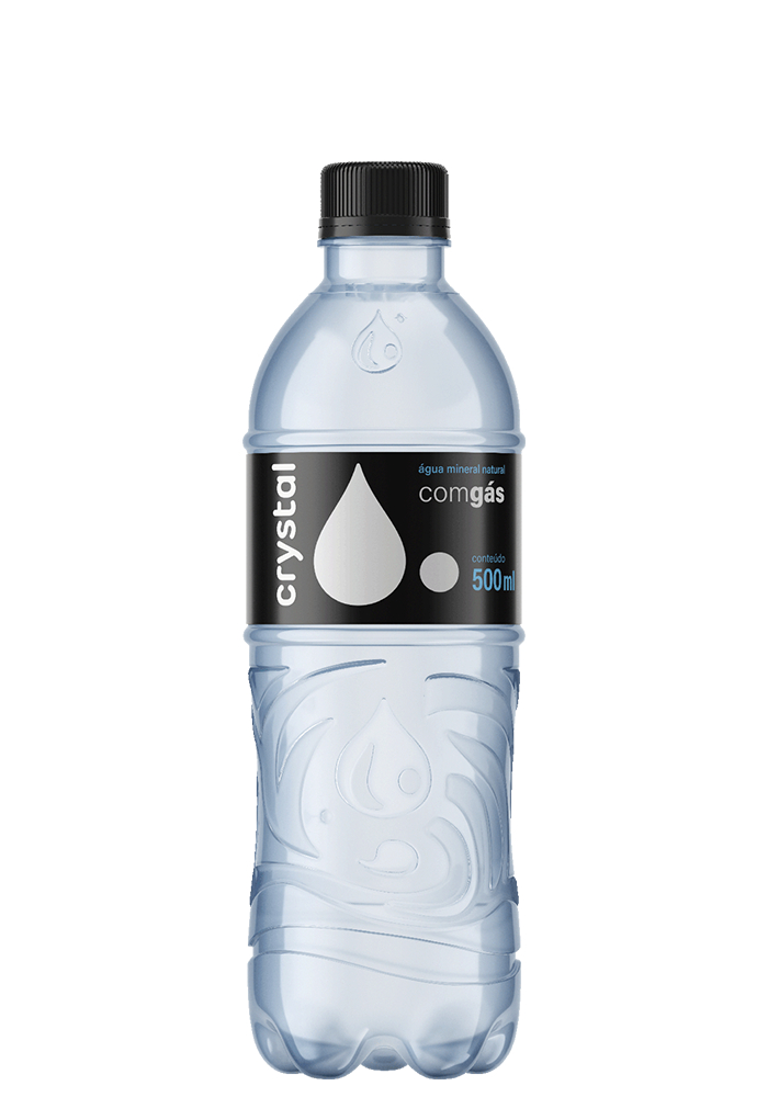 Água Mineral Crystal Pet Com Gás 500ml - 12 unidades