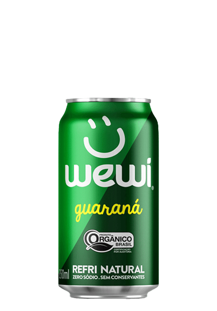 Refrigerante Guaraná Orgânico Wewi Lata 350ml  - 12 unidades