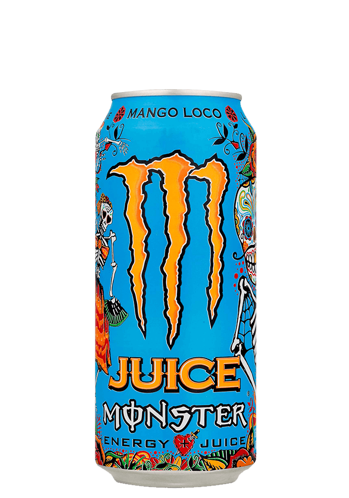 Energético Monster Juice Mango Loco Lata 473ml - 6 unidades