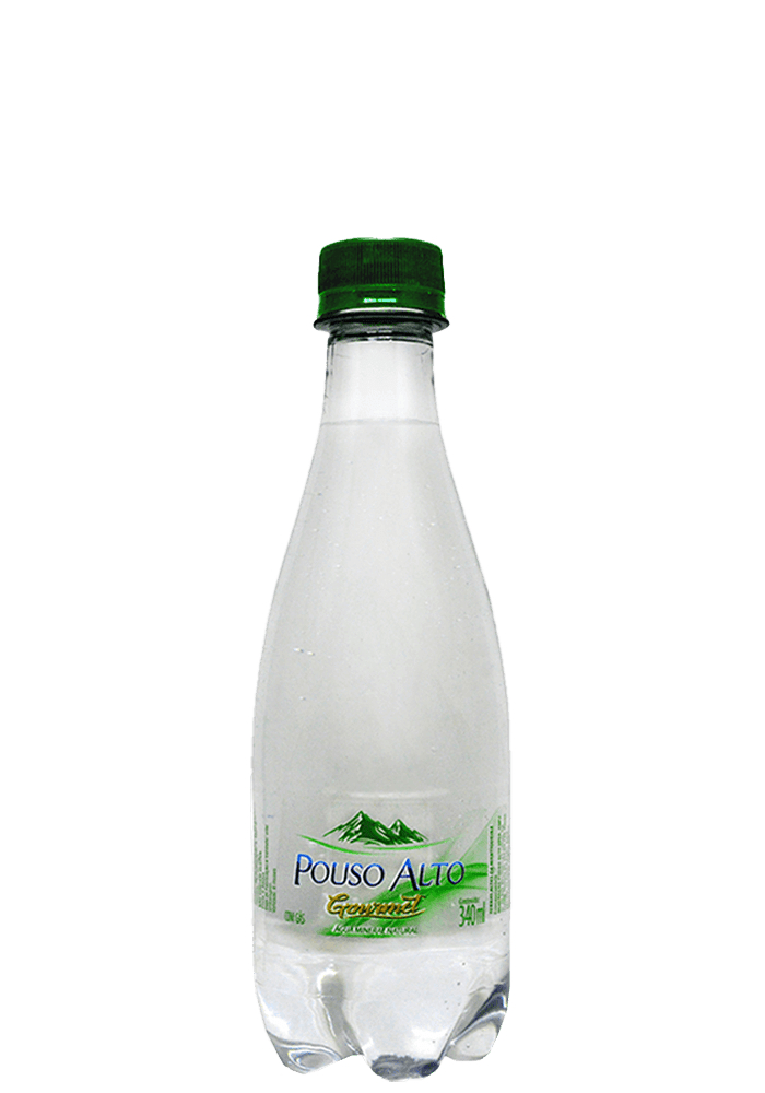 Água Mineral Pouso Alto Gourmet Pet Com Gás 370ml - 12 unidades