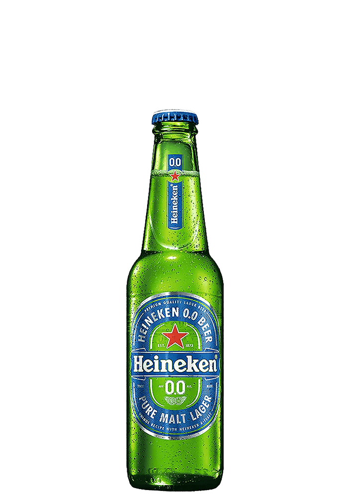 Cerveja Heineken 0,0% Álcool Long Neck 330ml - 24 unidades