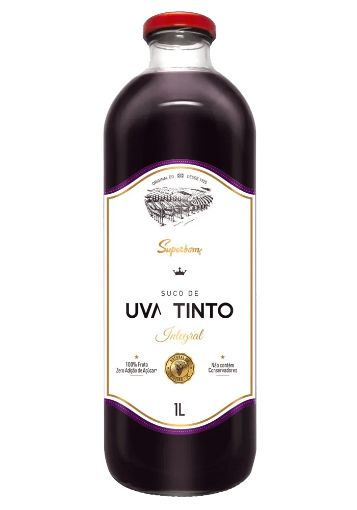 Suco de Uva Integral Superbom 1L - 6 unidades