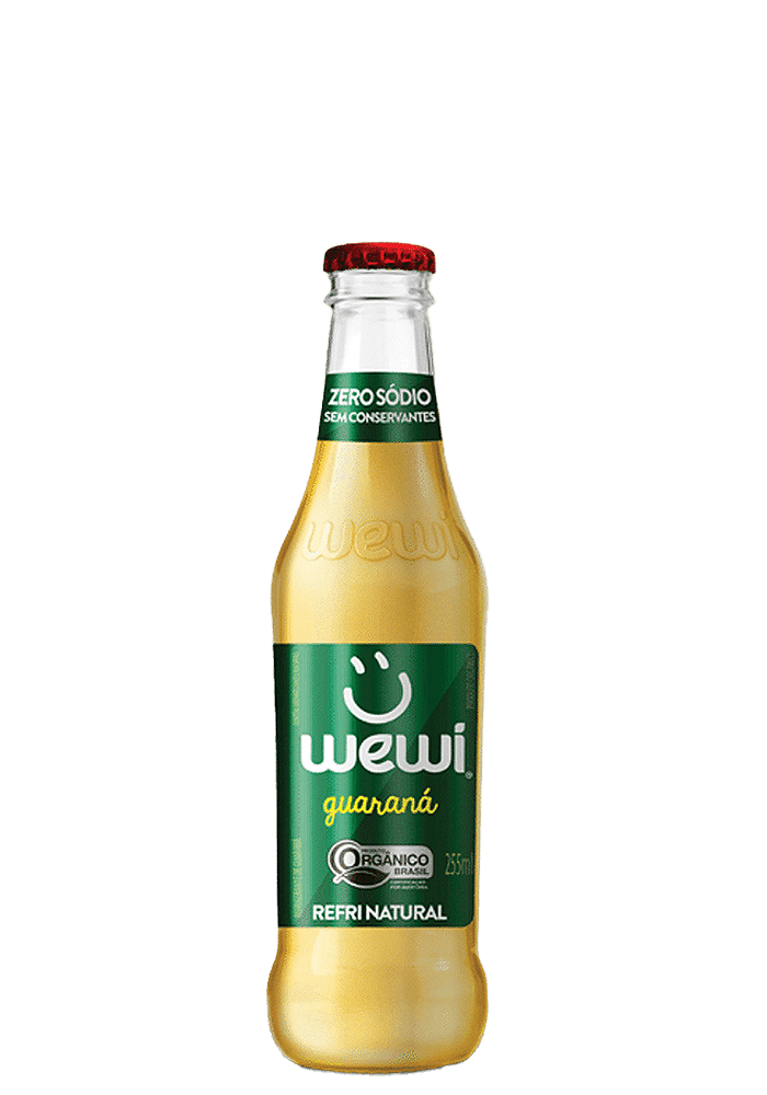 Refrigerante Guaraná Orgânico Wewi Vidro 255ml - 6 unidades