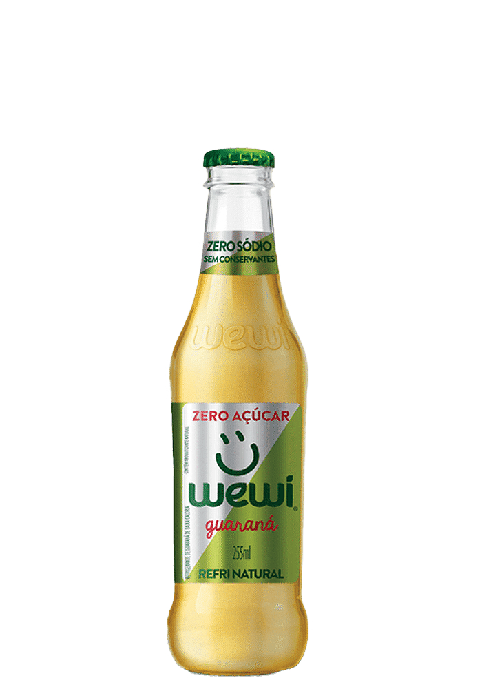Refrigerante Guaraná All Natural Zero Orgânico Wewi Vidro 255ml - 6 
