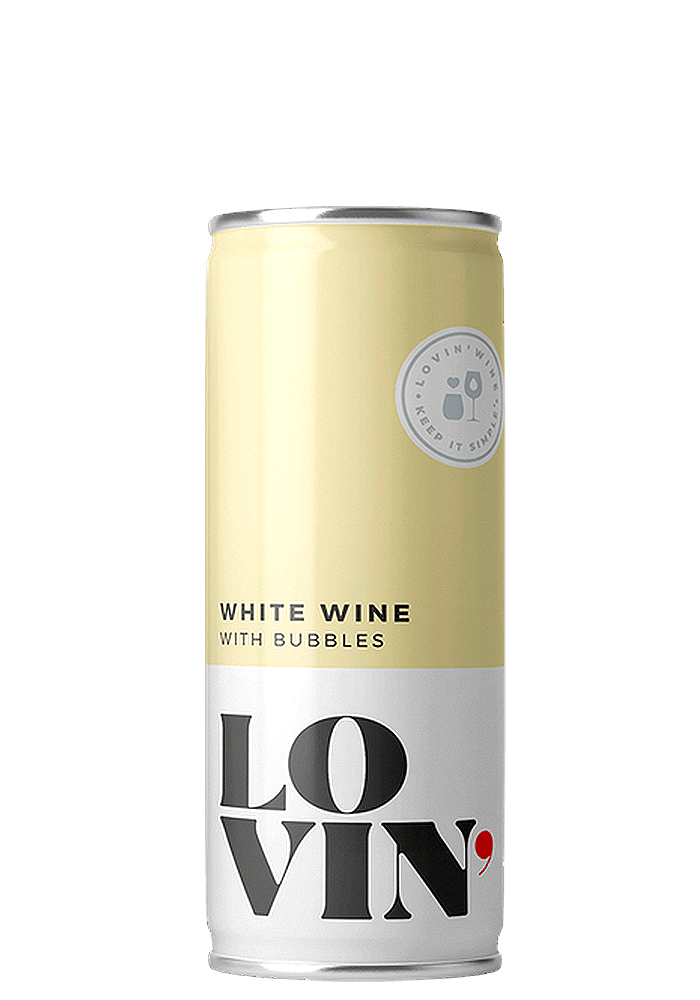 Vinho Lovin Branco Frisante Lata 269ml - 4 unidades