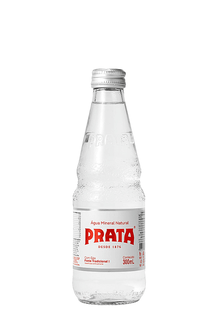 Água Mineral Prata Pilfer One Way Com Gás 300ml - 6 unidades