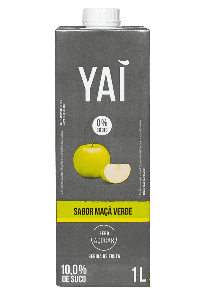 Suco Yaí Maçã Verde 1L - 12 unidades