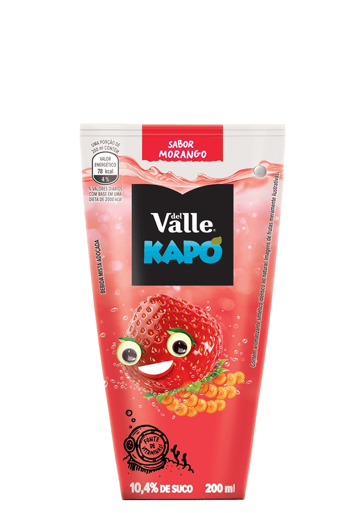 Suco Kapo Morango 200ml  - 12 unidades