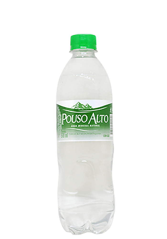 Água Mineral Pouso Alto Pet Com Gás 510ml - 12 unidades