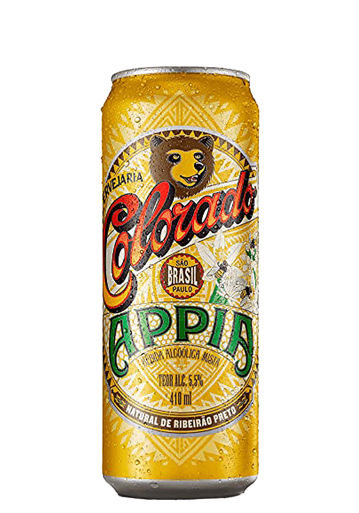 Cerveja Colorado Appia lata Sleek 350ml - 8 unidades