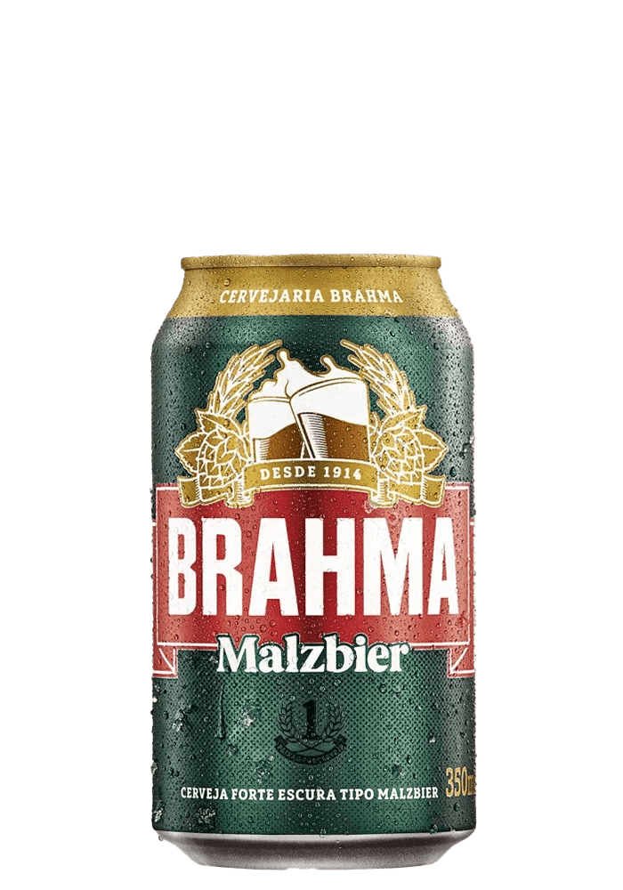 Cerveja Brahma Malzbier Lata 350ml  - 12 unidades