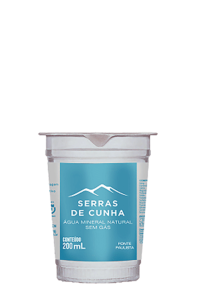 Água Mineral Serras De Cunha copo sem gás 200ml - 48 unidades