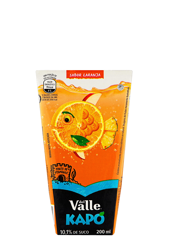 Suco Kapo Laranja 200ml - 12 unidades