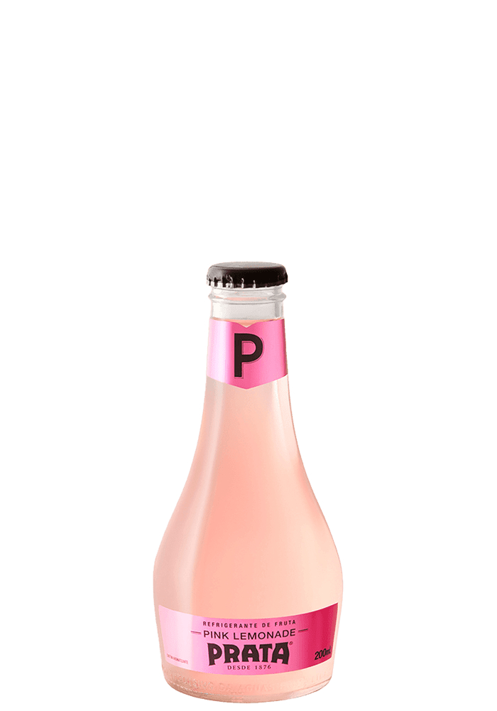 Refrigerante Prata Pink Lemonade Mixer Vidro 200ml - 6 unidades
