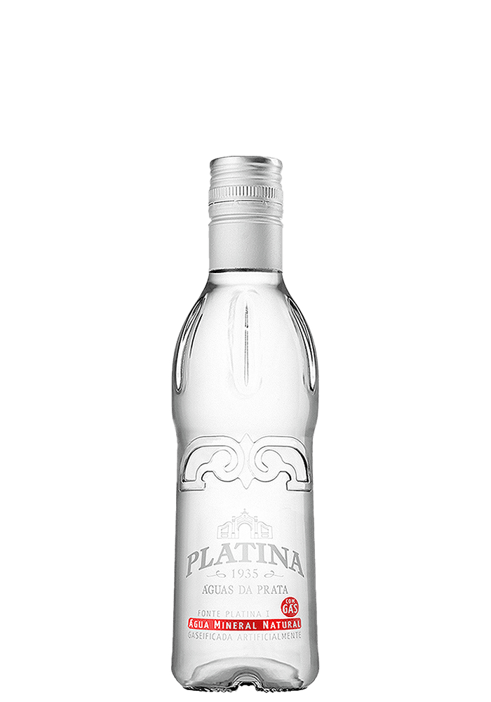 Água Mineral Platina One Way com gás 300ml  - 12 unidades