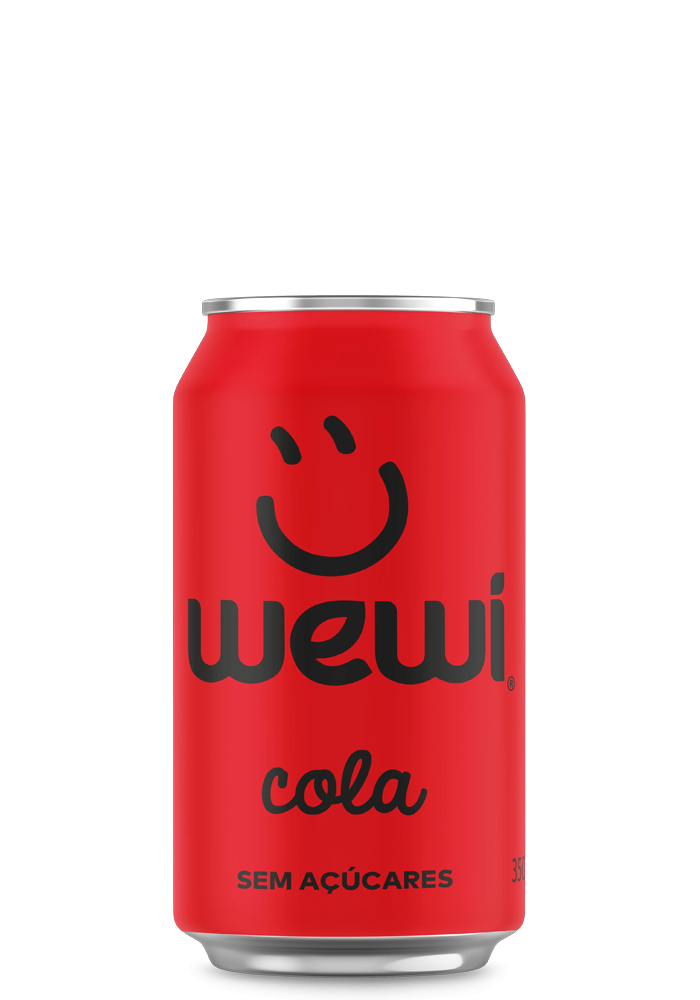 Refrigerante Cola Zero Orgânico Wewi Lata 350ml - 6 unidades
