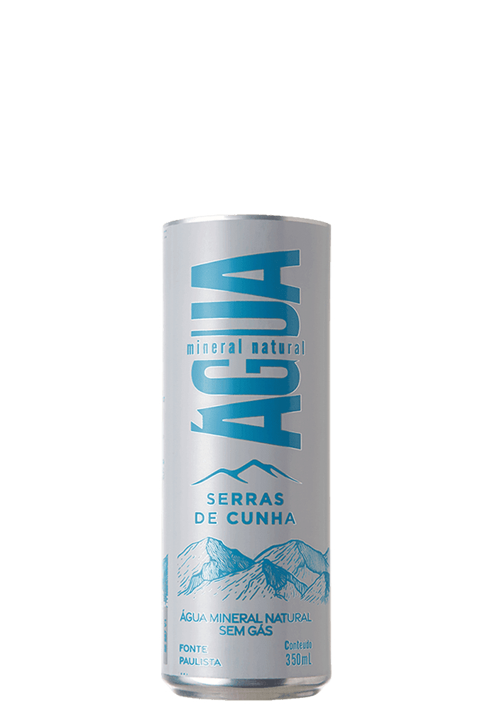 Água Mineral Serras De Cunha Lata sem gás 350ml - 6 unidades