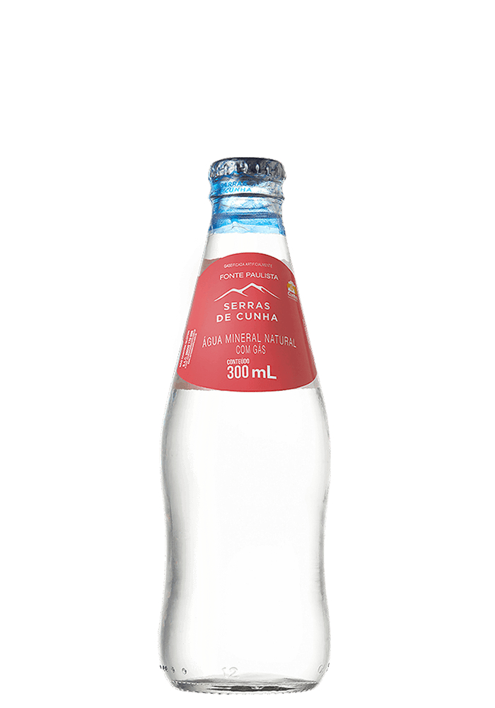 Água Mineral Serras De Cunha One Way Com Gás 300ml - 6 unidades