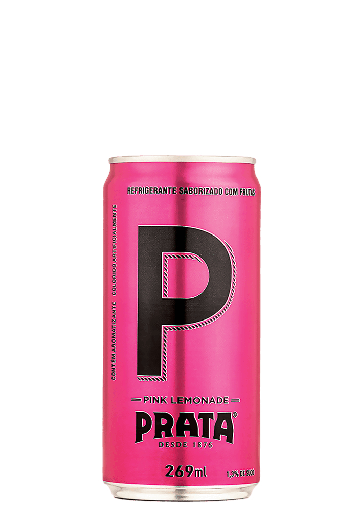 Refrigerante Prata Pink Lemonade Mixer Lata 269ml - 6 unidades