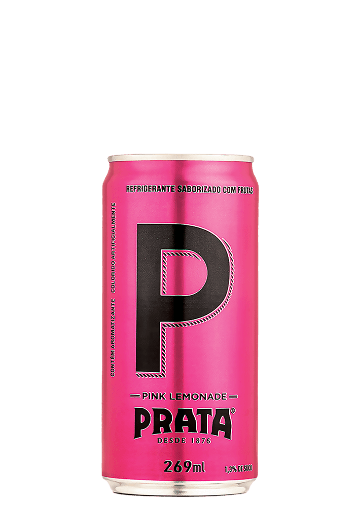Refrigerante Prata Pink Lemonade Mixer Lata 269ml - 6 unidades