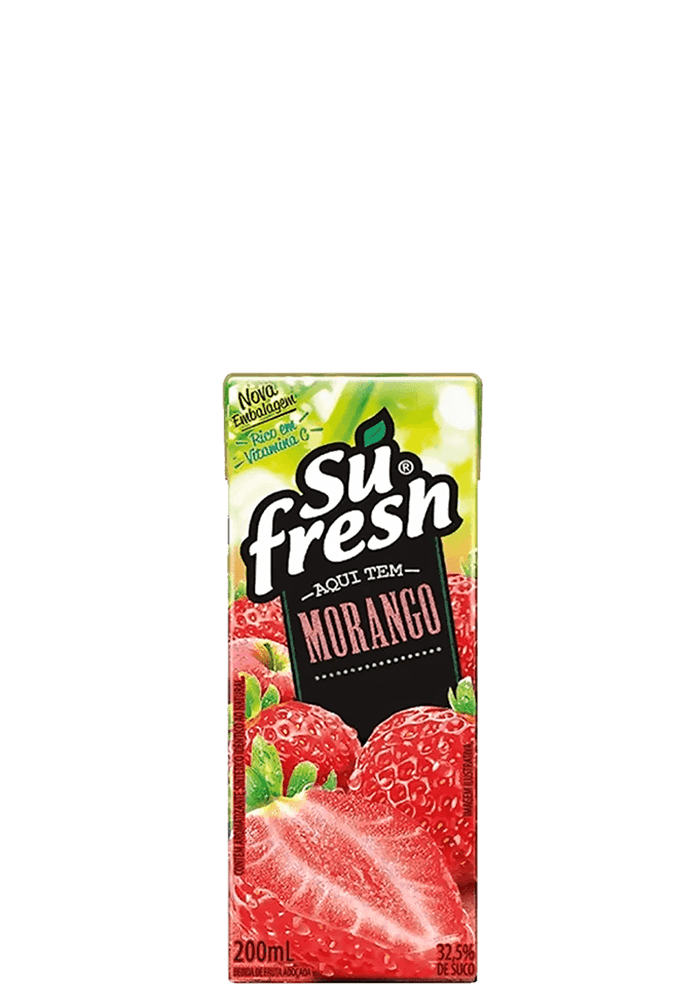 Suco Sufresh Morango 200ml - 27 unidades