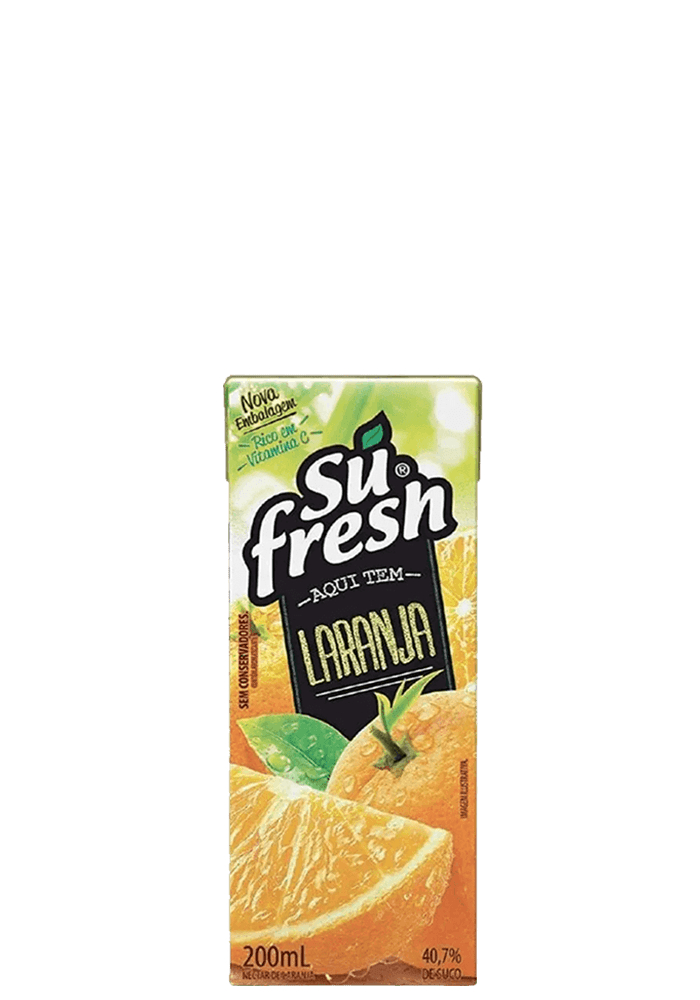 Suco Sufresh Laranja 200ml  - 27 unidades