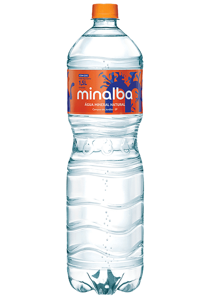 Água Mineral Minalba Pet Com Gás 1,5L - 6 unidades