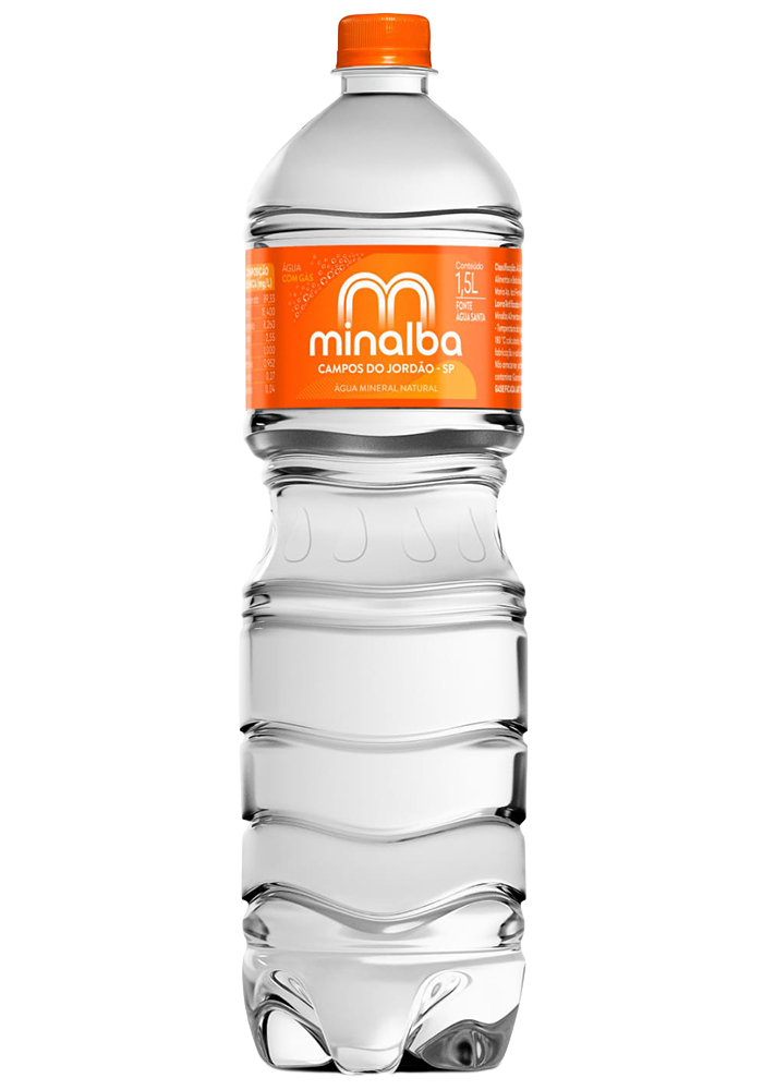 Água Mineral Minalba Pet Com Gás 1,5L - 6 unidades