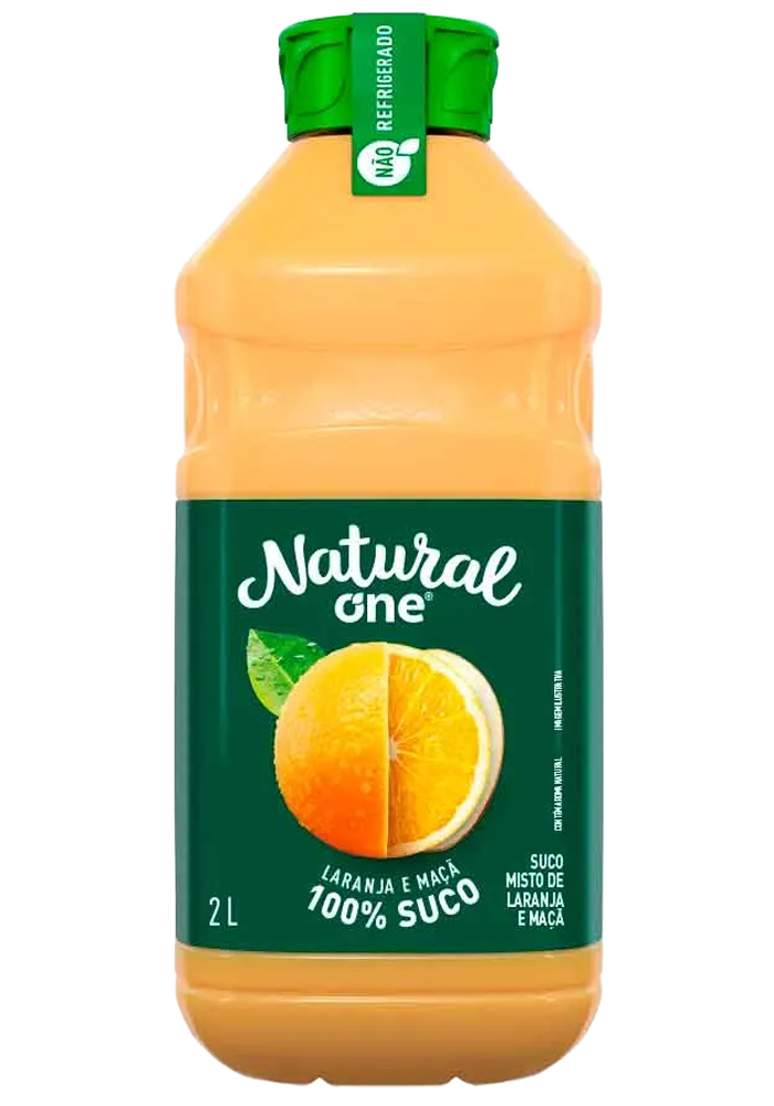 Suco Natural One Laranja e Maçã Pet 2L - 6 unidades