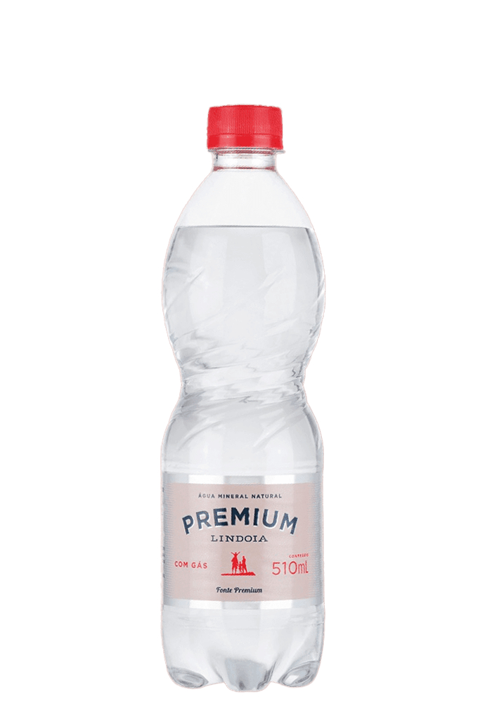 Água Mineral Lindoia Premium Pet com gás 510ml - 12 unidades