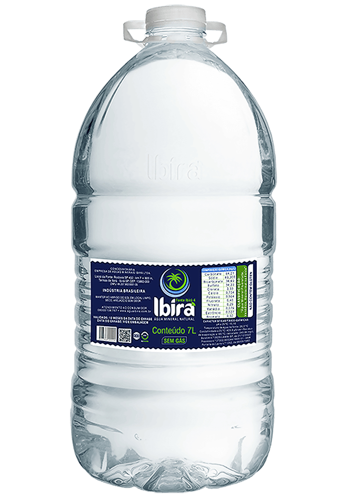 Água Mineral Ibirá Pet Sem gás 7L  - 2 unidades