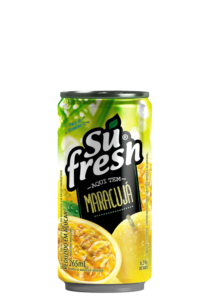 Suco Sufresh Maracujá Lata 265ml  - 12 unidades