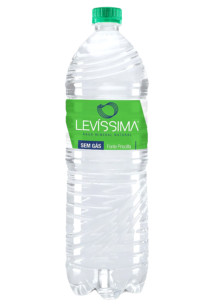 Água Mineral Levíssima Pet sem gás 1,5L - 6 unidades