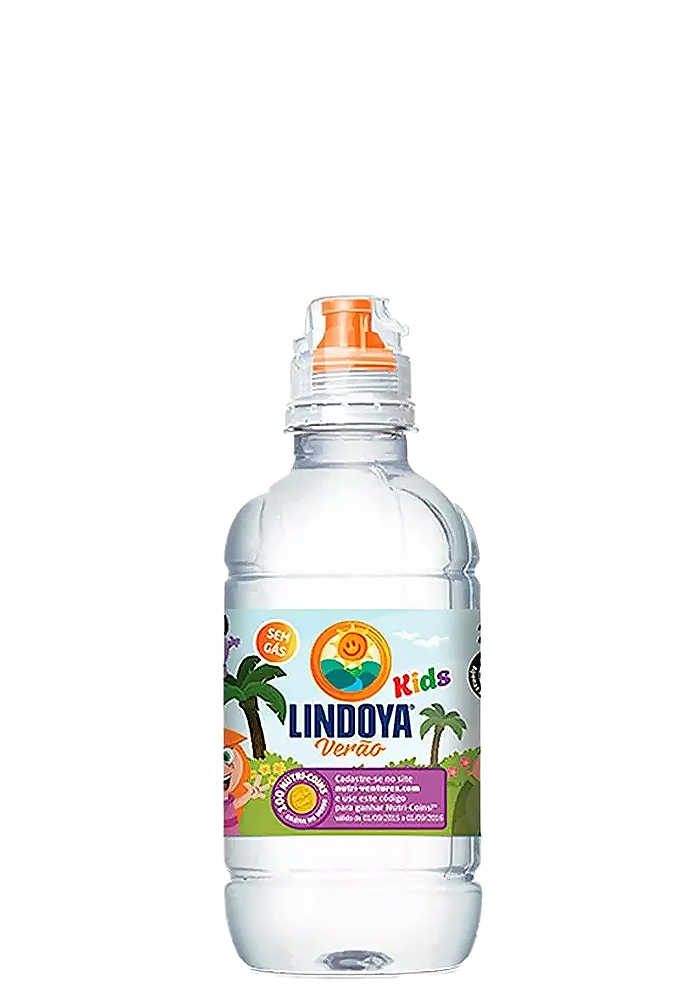 Água Mineral Lindoya Verão Adventure Kids Pet Sem gás 240ml - 12 un