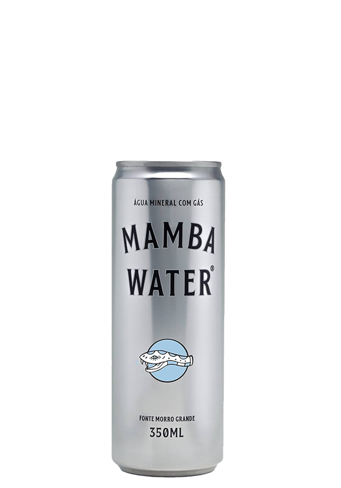 Água Mineral Mamba Water Lata Com Gás 350ml  - 24 unidades