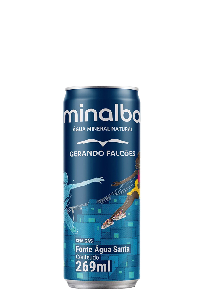 Água Mineral Minalba Lata Sem Gás 269ml  - 12 unidades