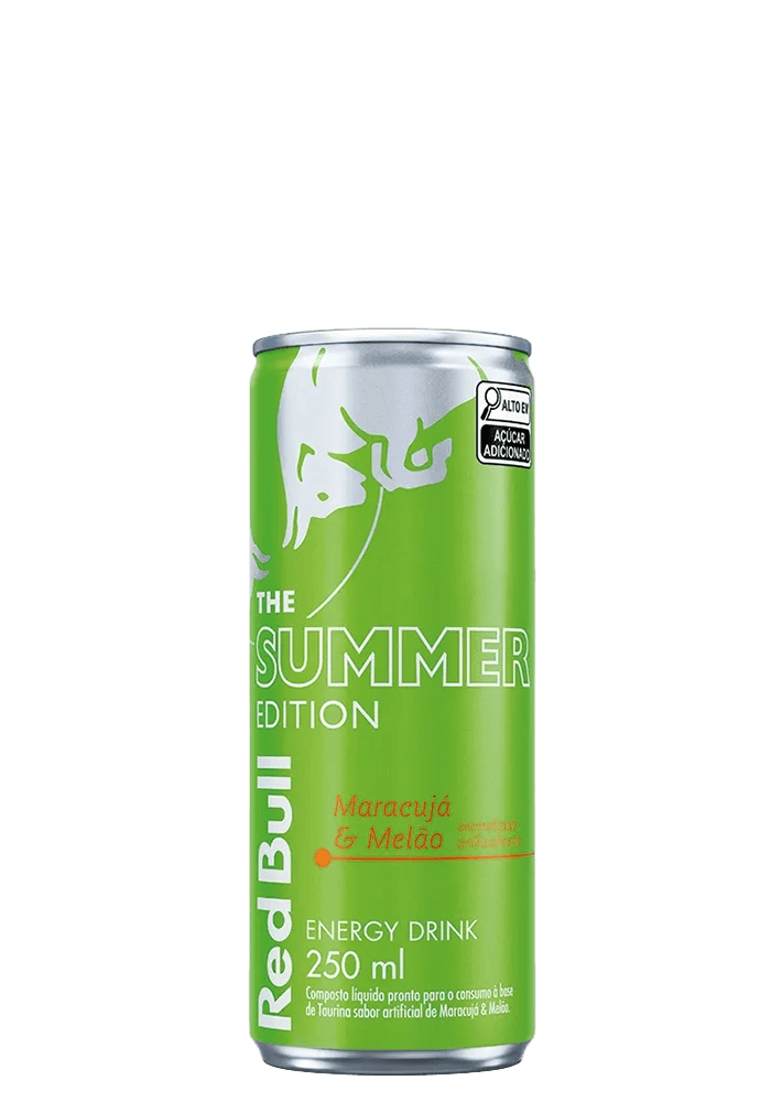 Energético Red Bull Maracujá e Melão 250ml  - 24 unidades