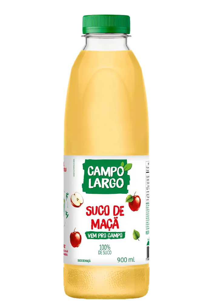 Suco Campo Largo Integral Maçã Pet 900ml - 6 unidades