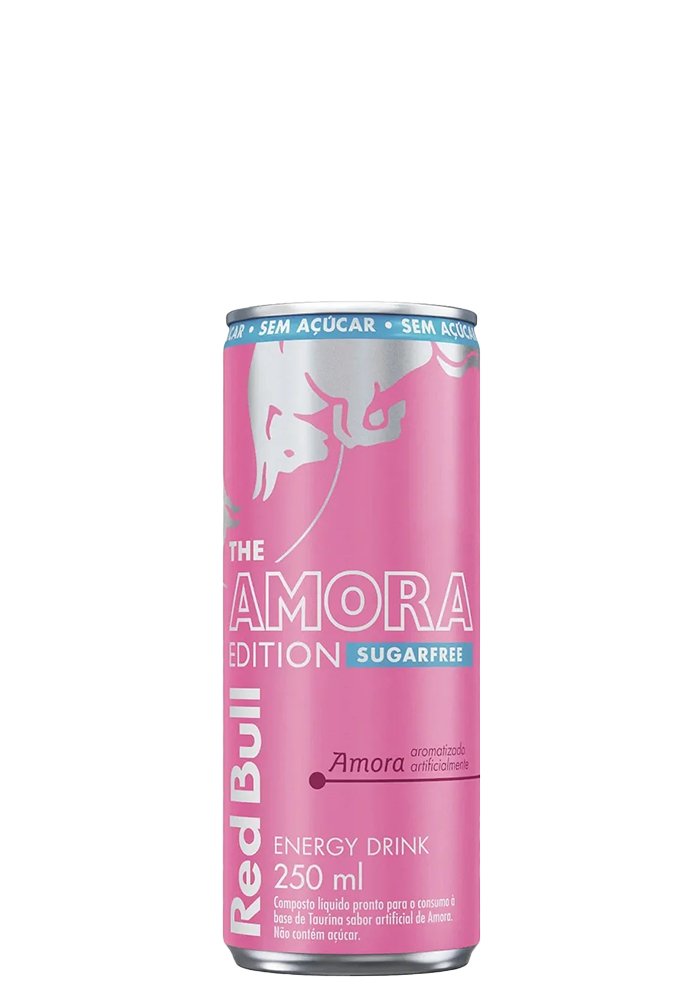 Energético Red Bull Amora Sugar Free 250ml - 24 unidades