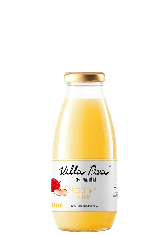 Suco Villa Piva Maçã Integral 300ml - 12 unidades