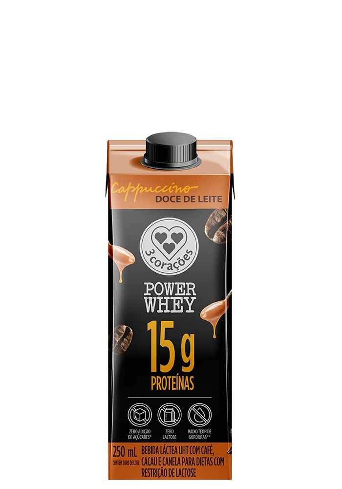 Bebida Láctea Power Whey Doce De Leite 250ml  - 12 unidades