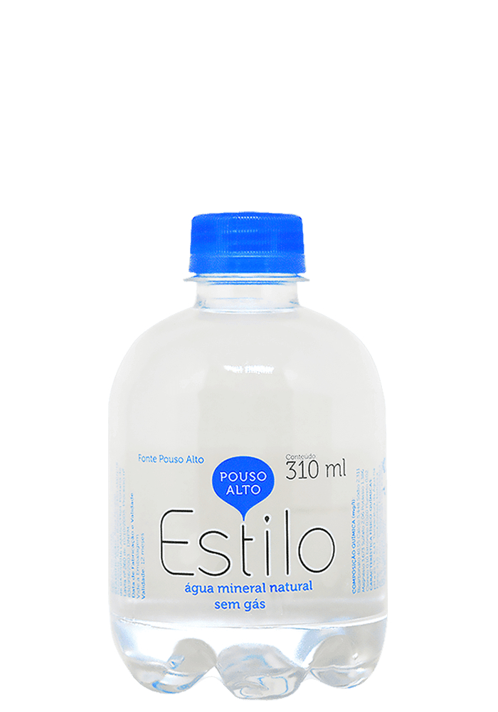 Água Mineral Pouso Alto Vip Estilo Pet Sem Gás 310ml - 12 unidades