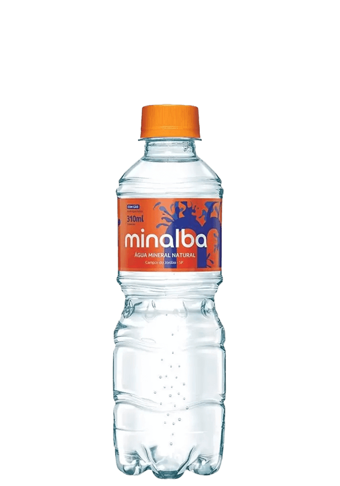 Água Mineral Minalba Pet Com Gás 310ml - 12 unidades