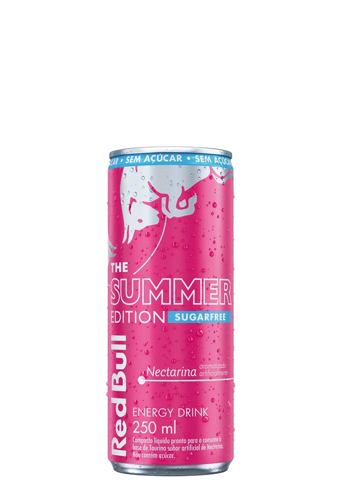 Energético Red Bull Nectarina Sugar Free 250ml  - 24 unidades