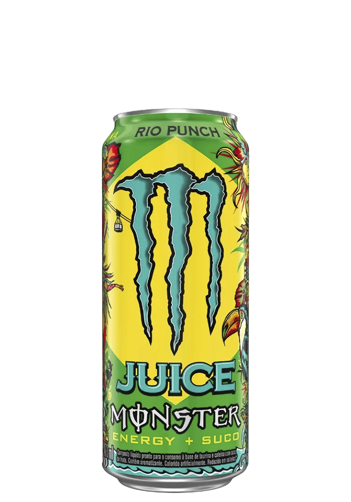 Energético Monster Rio Punch Lata 473ml - 6 unidades